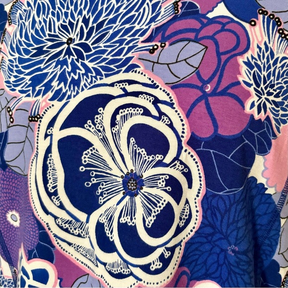 NWOT T by Talbots Supersoft Jersey Floral Tee M - Picture 5 of 7